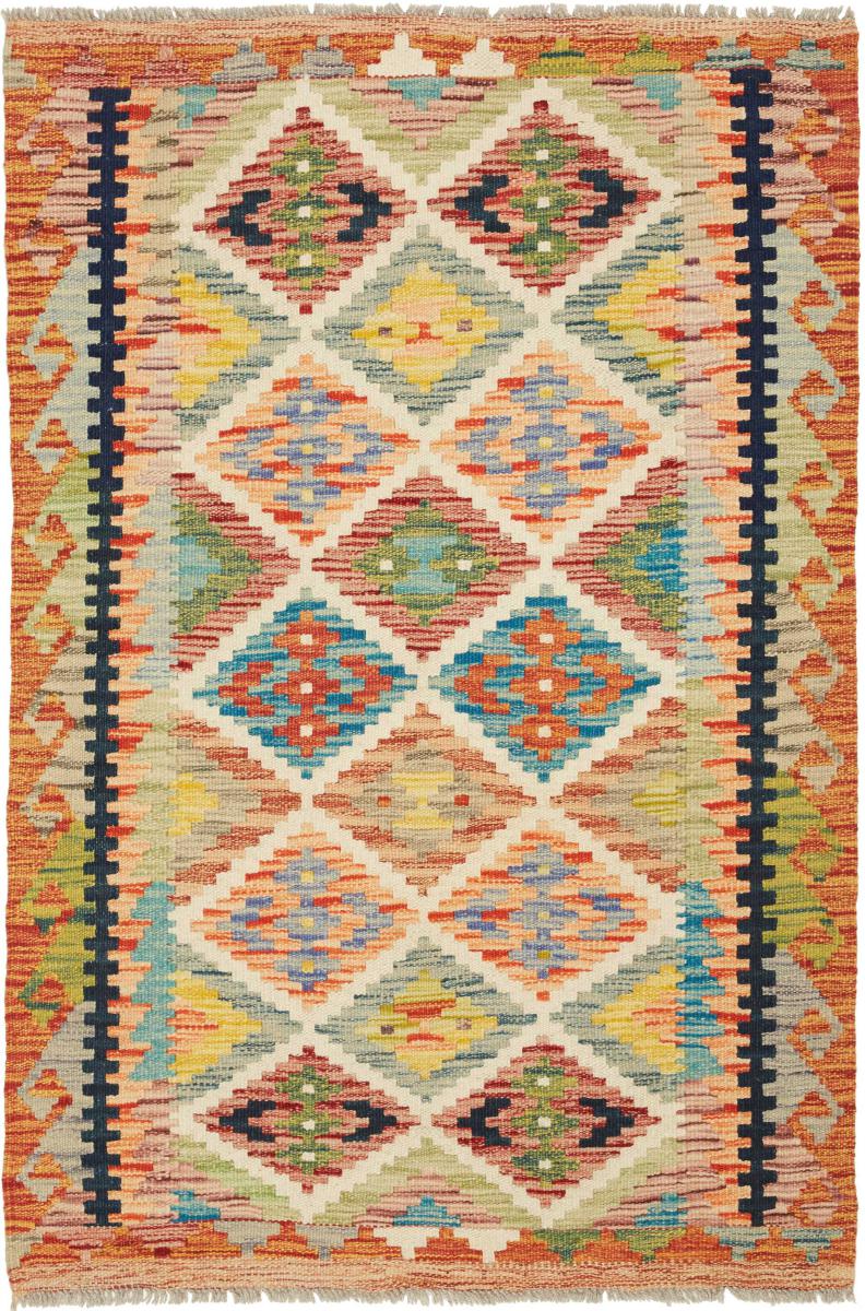 Tapete afegão Kilim Afegão 127x83 127x83, Tapete persa Tecido à mão