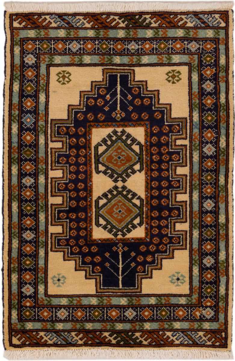 Tappeto persiano Turkaman 92x62 92x62, Tappeto persiano Annodato a mano