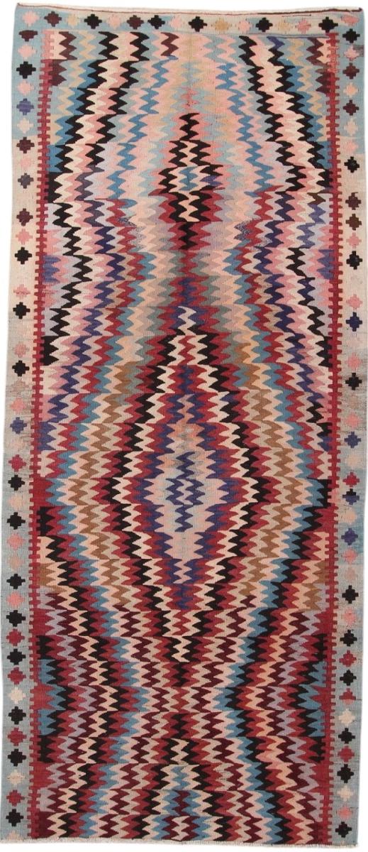 Alfombra persa Kilim Fars Antiguo 401x171 401x171, Alfombra persa Tejido a mano