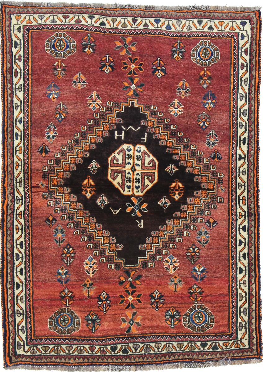 Tapete persa Ghashghai 149x109 149x109, Tapete persa Atado à mão