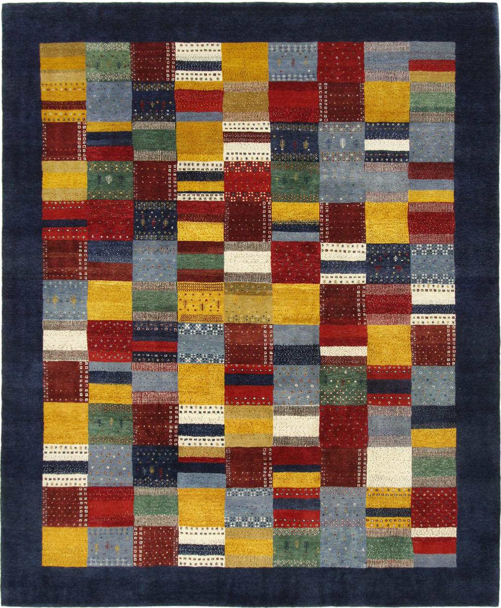 Persian Rug Persian Gabbeh Loribaft Atelier 10'0"x8'3" 10'0"x8'3", Persian Rug Knotted by hand