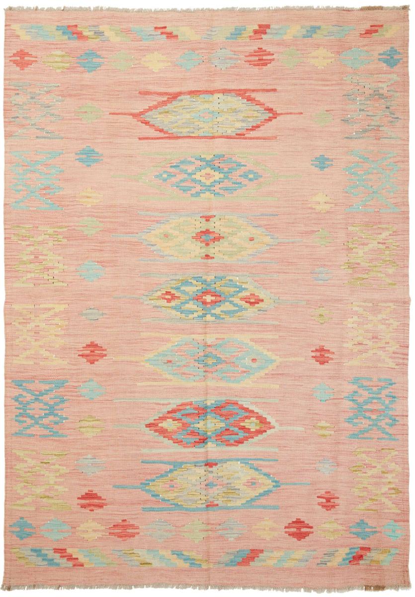 Afgán szőnyeg Kilim Afgán 206x143 206x143, Perzsa szőnyeg szőttesek