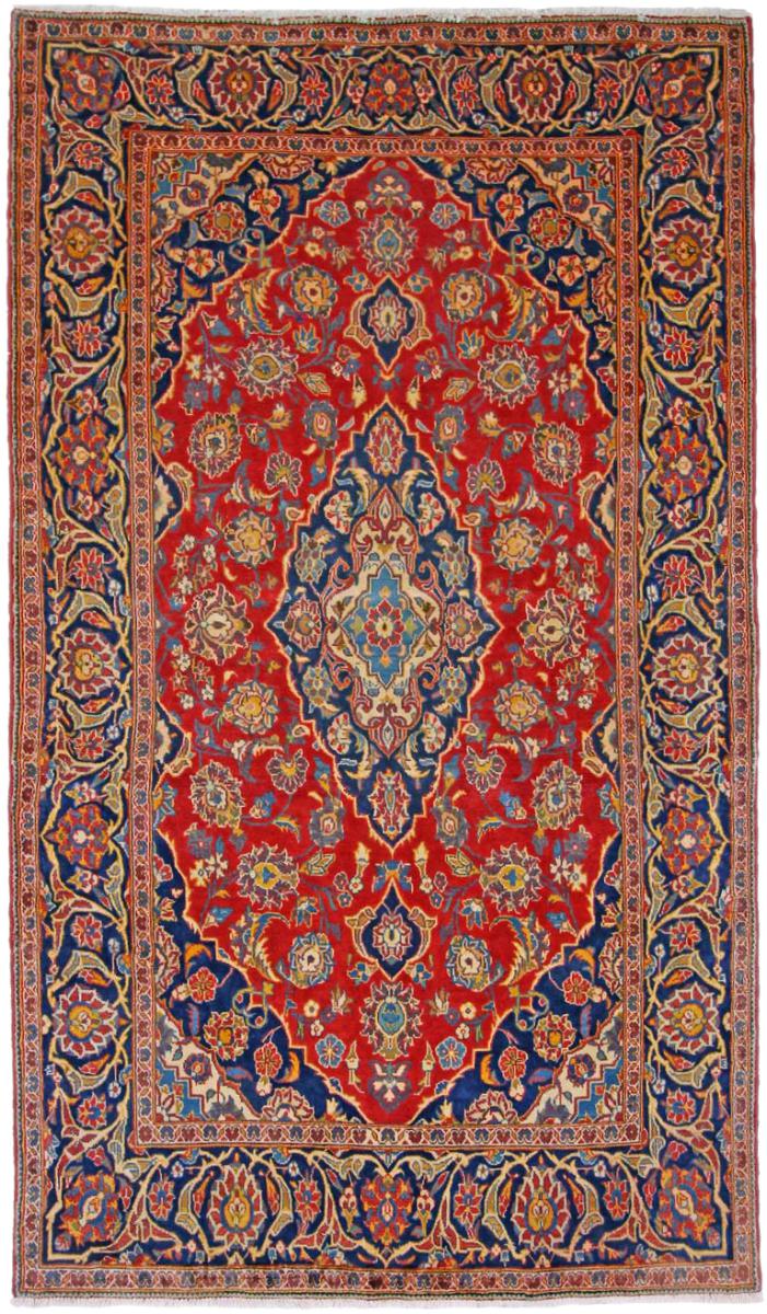 Persisk tæppe Keshan 222x131 222x131, Persisk tæppe Knyttet i hånden
