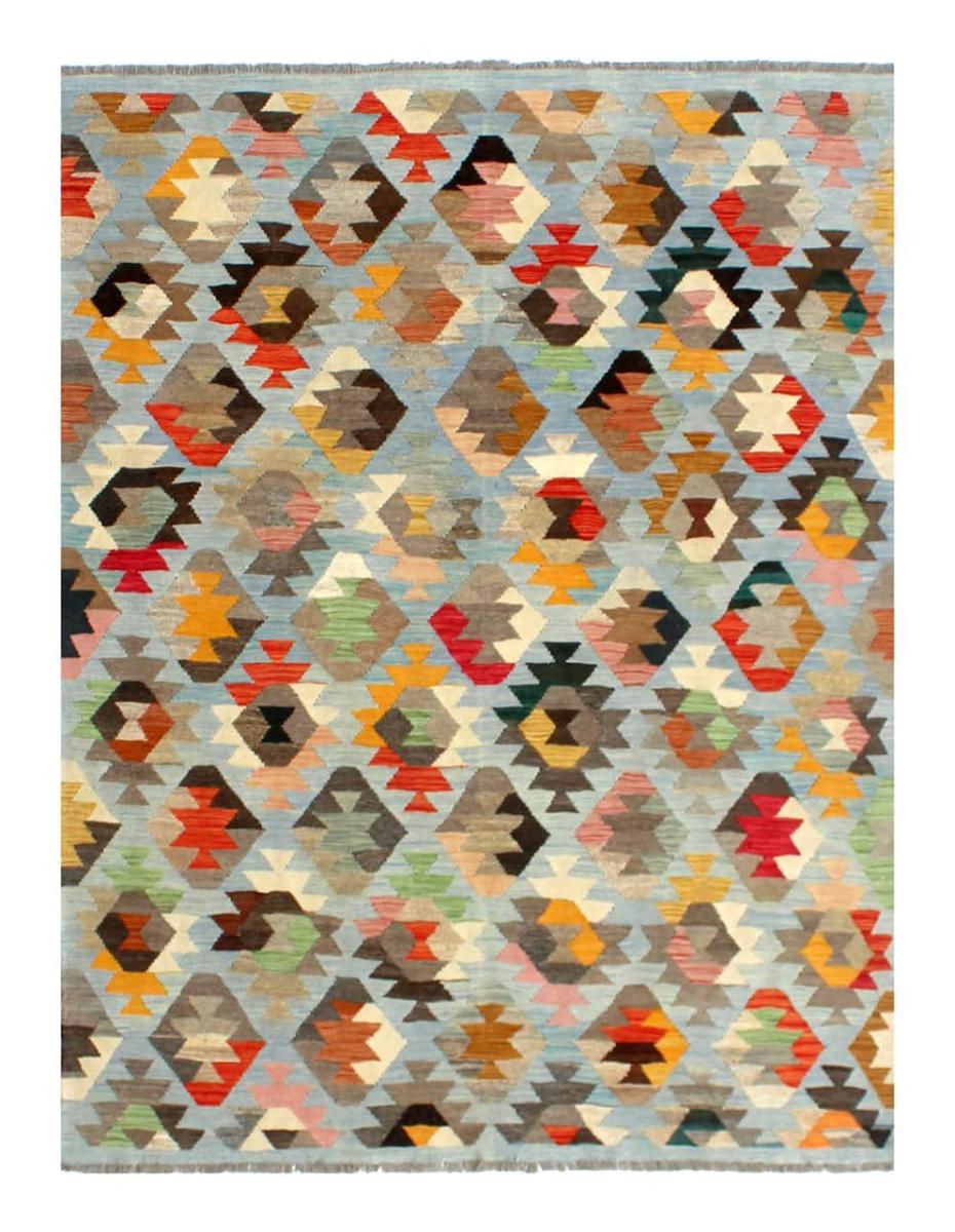 Afghan rug Kilim Afghan Heritage 8'2"x5'10" 8'2"x5'10", Persian Rug Woven by hand