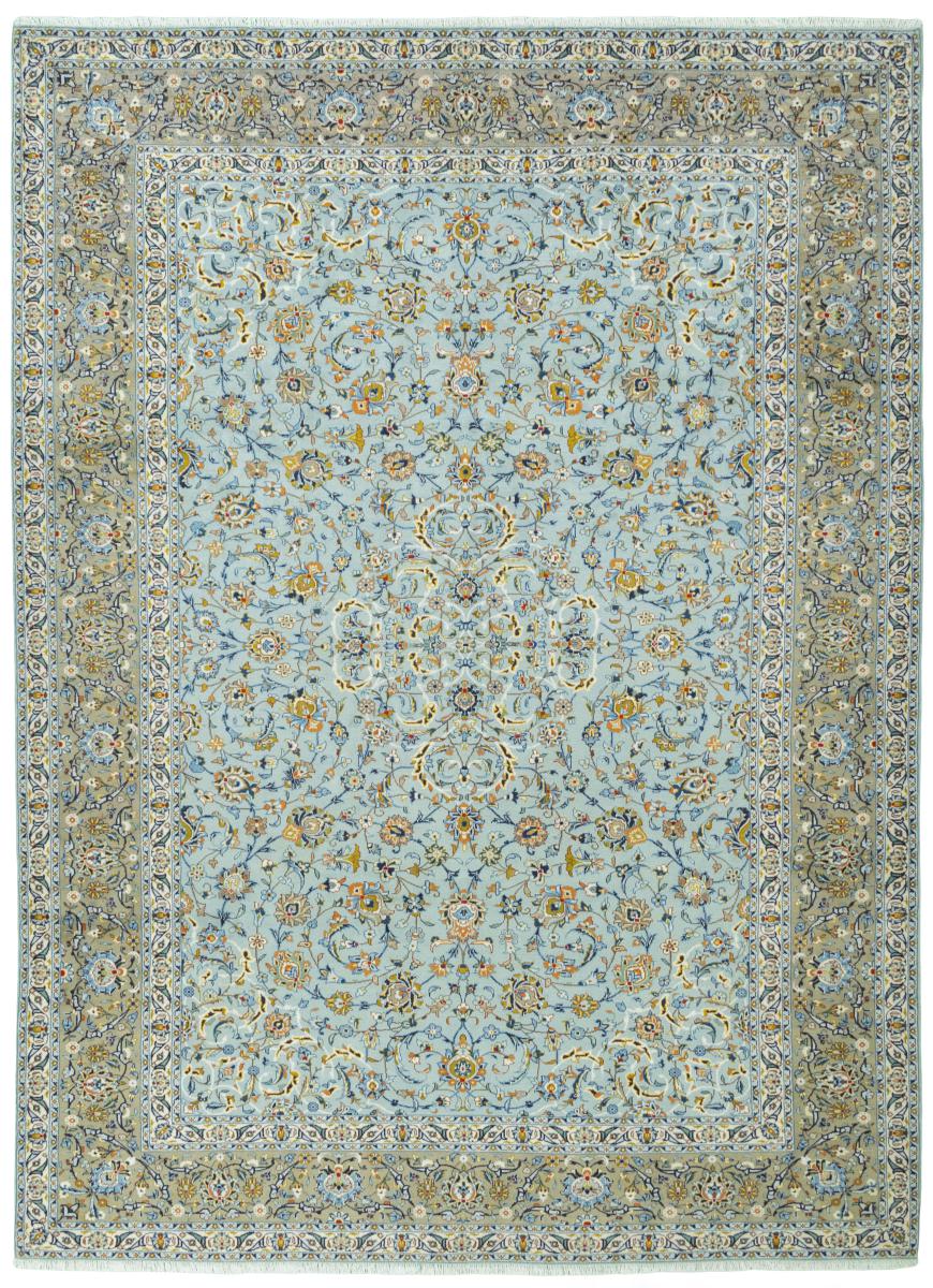 Persian Rug Keshan 13'9"x10'1" 13'9"x10'1", Persian Rug Knotted by hand