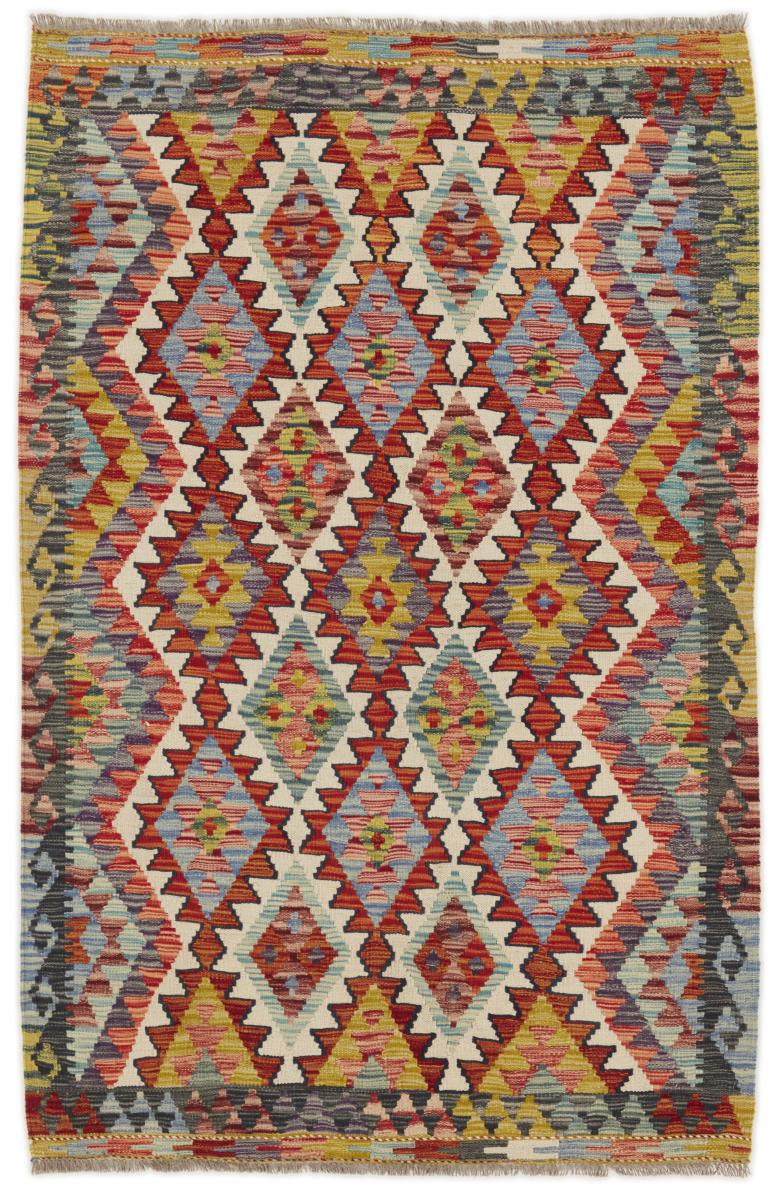 Tapete afegão Kilim Afegão 192x124 192x124, Tapete persa Tecido à mão