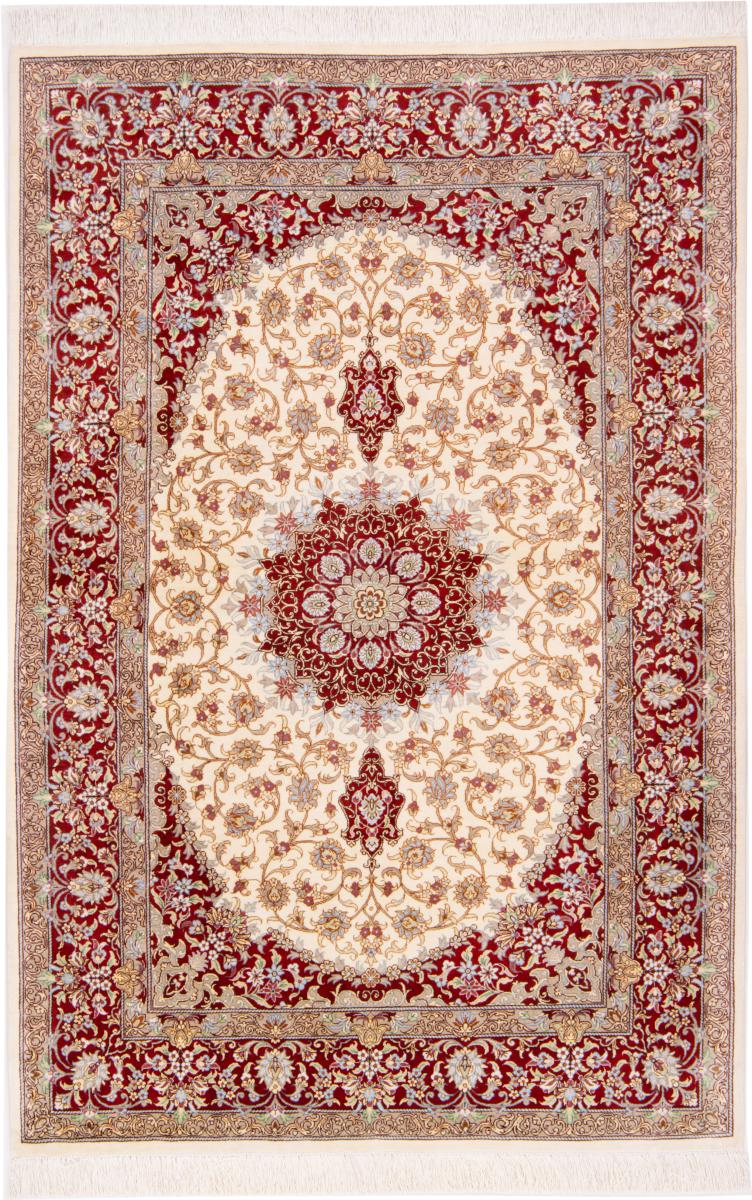 Perzisch tapijt Qum Zijde 149x99 149x99, Perzisch tapijt Handgeknoopt