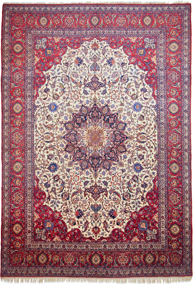 Tapis persan Ispahan 451x317 451x317, Tapis persan Noué à la main