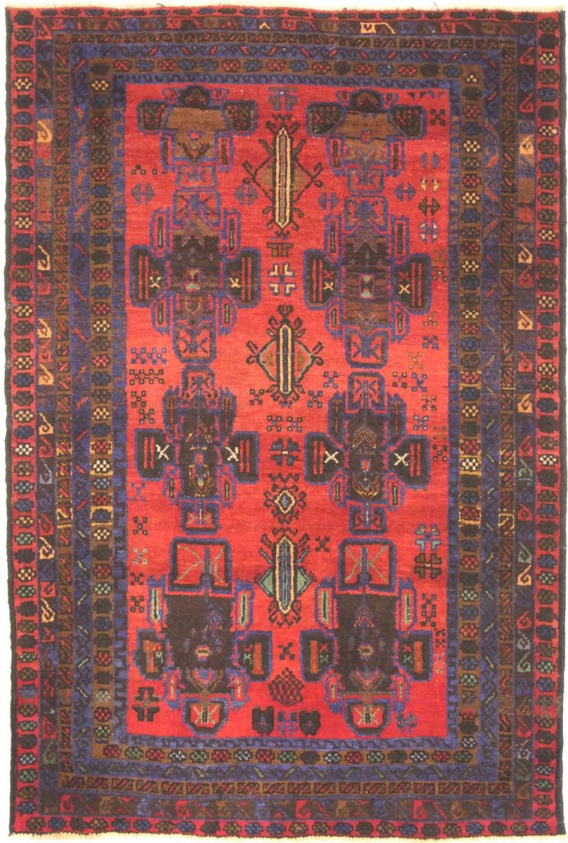 Tapete afegão Balúchi 126x81 126x81, Tapete persa Atado à mão