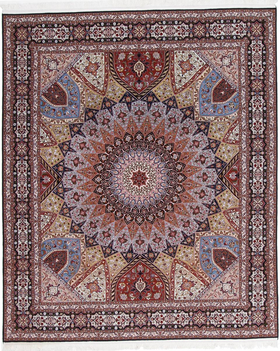 Tapete persa Tabriz 50Raj 302x250 302x250, Tapete persa Atado à mão