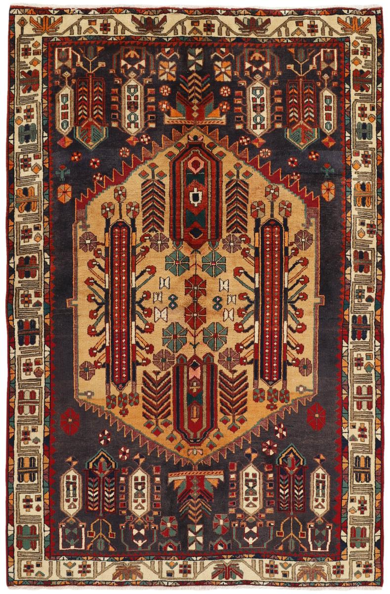 Persian Rug Afshar 8'0"x5'3" 8'0"x5'3", Persian Rug Knotted by hand