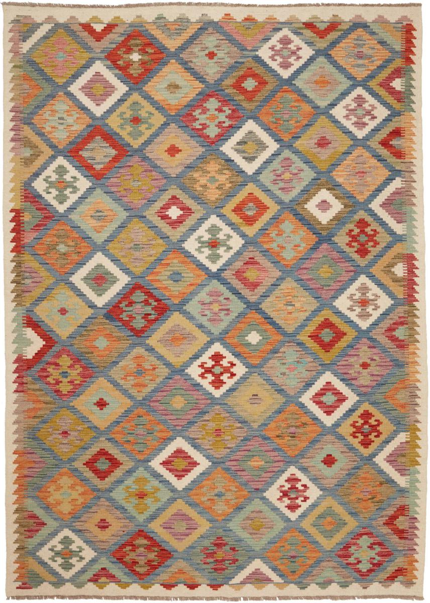 Afghansk teppe Kelim Afghan 243x171 243x171, Persisk teppe Handwoven 