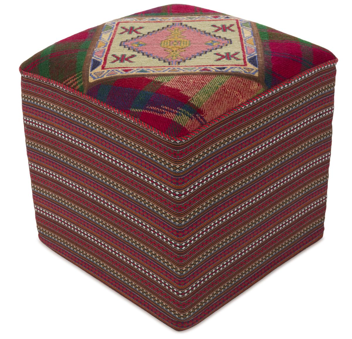 Περσικό χαλί Κιλίμ Hocker 44x46 44x46, Περσικό χαλί Χειροποίητη ύφανση