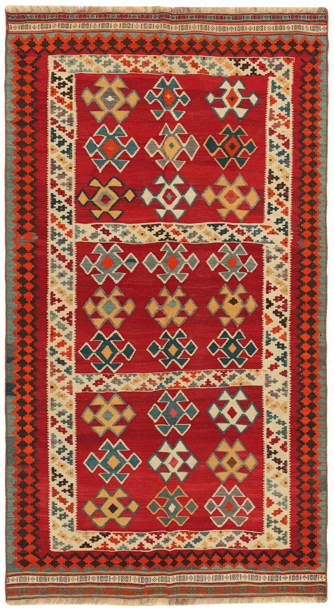 Persian rug Kilim Fars 8'3"x4'6" 8'3"x4'6", Persian rug Handwoven