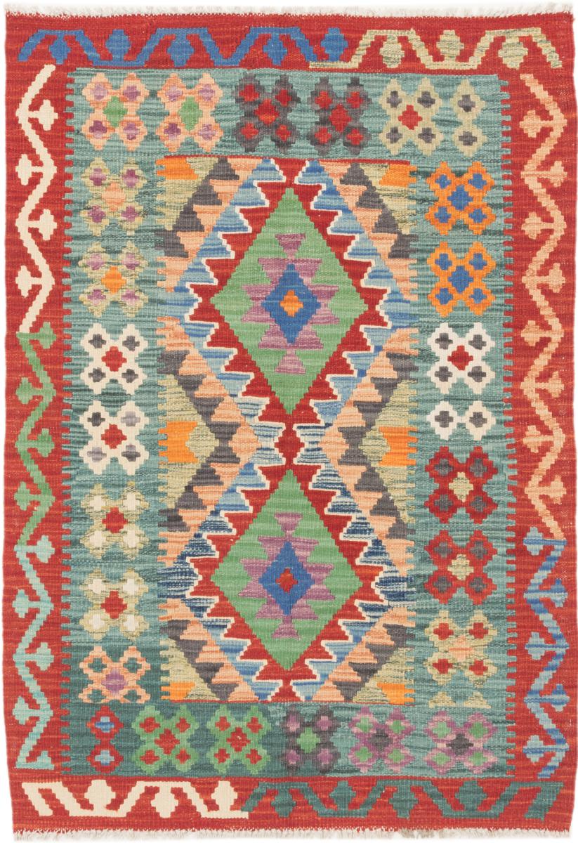 Tapete afegão Kilim Afegão 148x104 148x104, Tapete persa Tecido à mão