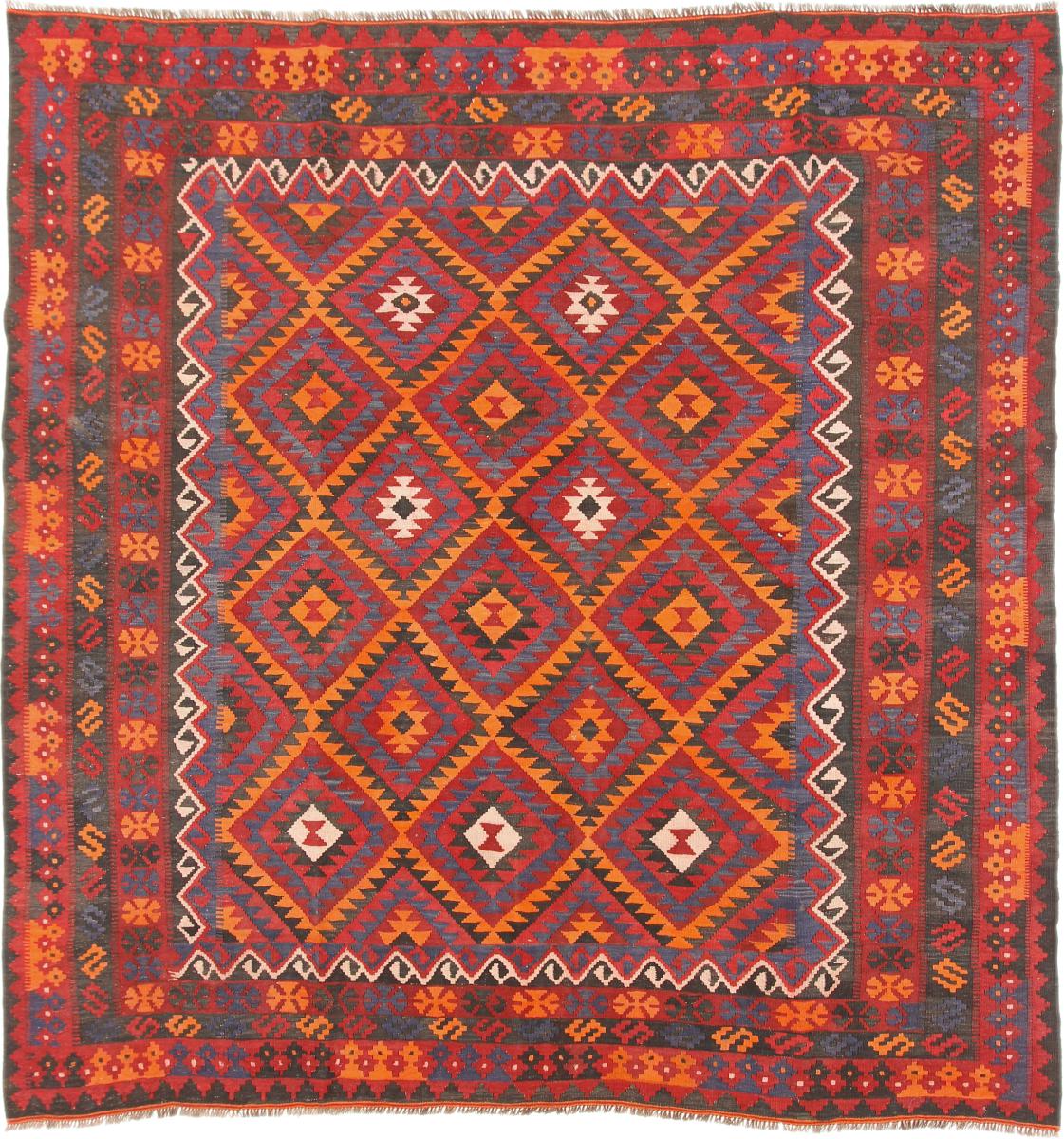 Tapete afegão Kilim Afegão Antigo 255x251 255x251, Tapete persa Tecido à mão