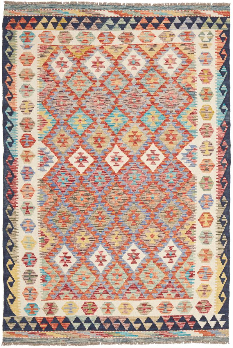 Afghanska mattan Kilim Afghan 193x126 193x126, Persisk matta handvävd 