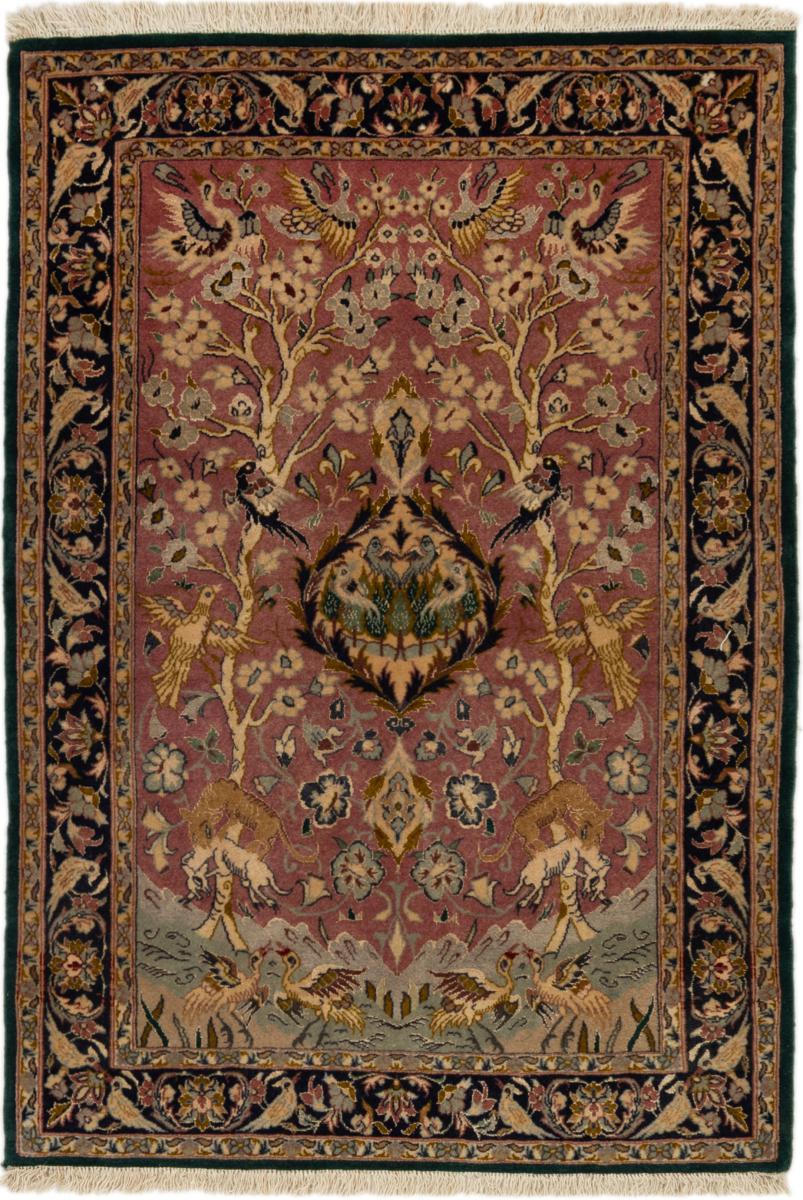 Perzisch tapijt Isfahan Zijden Pool 104x72 104x72, Perzisch tapijt Handgeknoopte