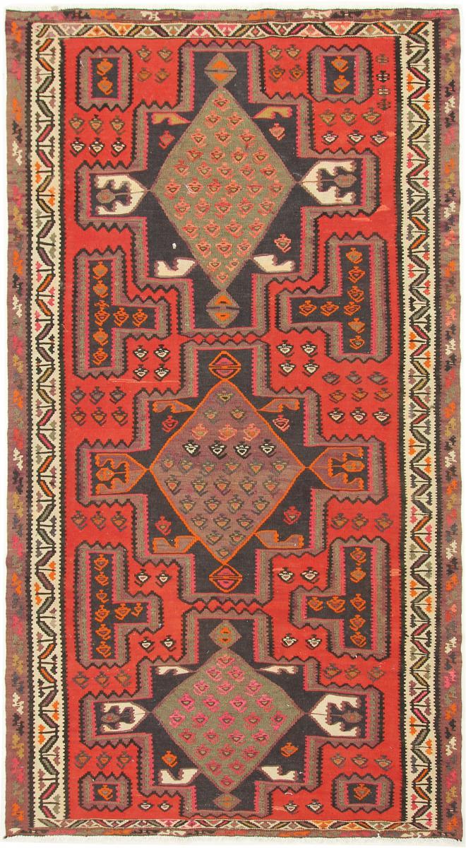 Tapete persa Kilim Fars Azerbaijan Antigo 277x153 277x153, Tapete persa Tecido à mão