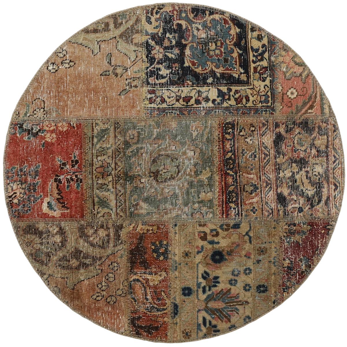 Dywan perski Patchwork 99x99 99x99, Dywan perski Ręcznie tkane