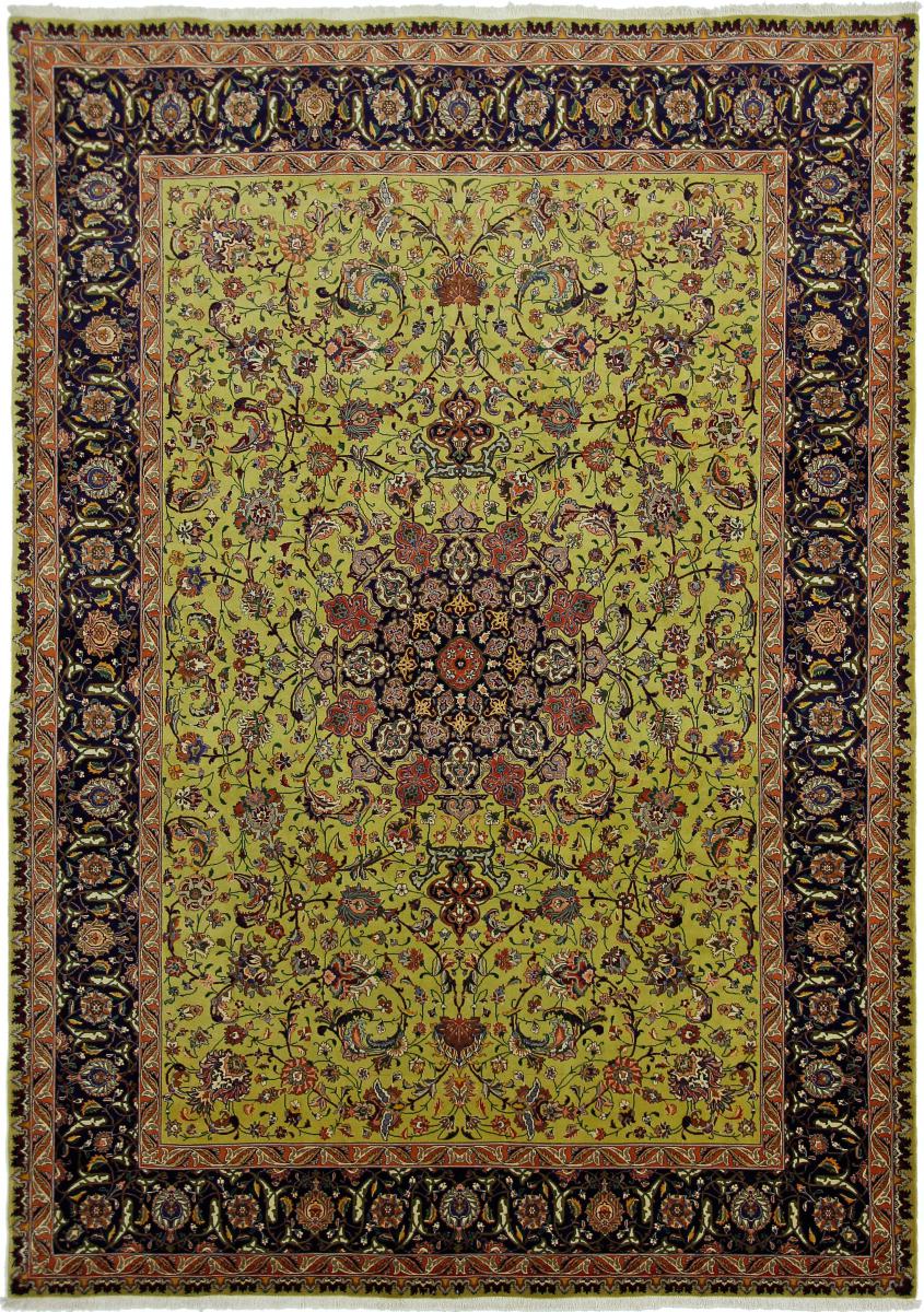 Tapete persa Tabriz 355x252 355x252, Tapete persa Atado à mão