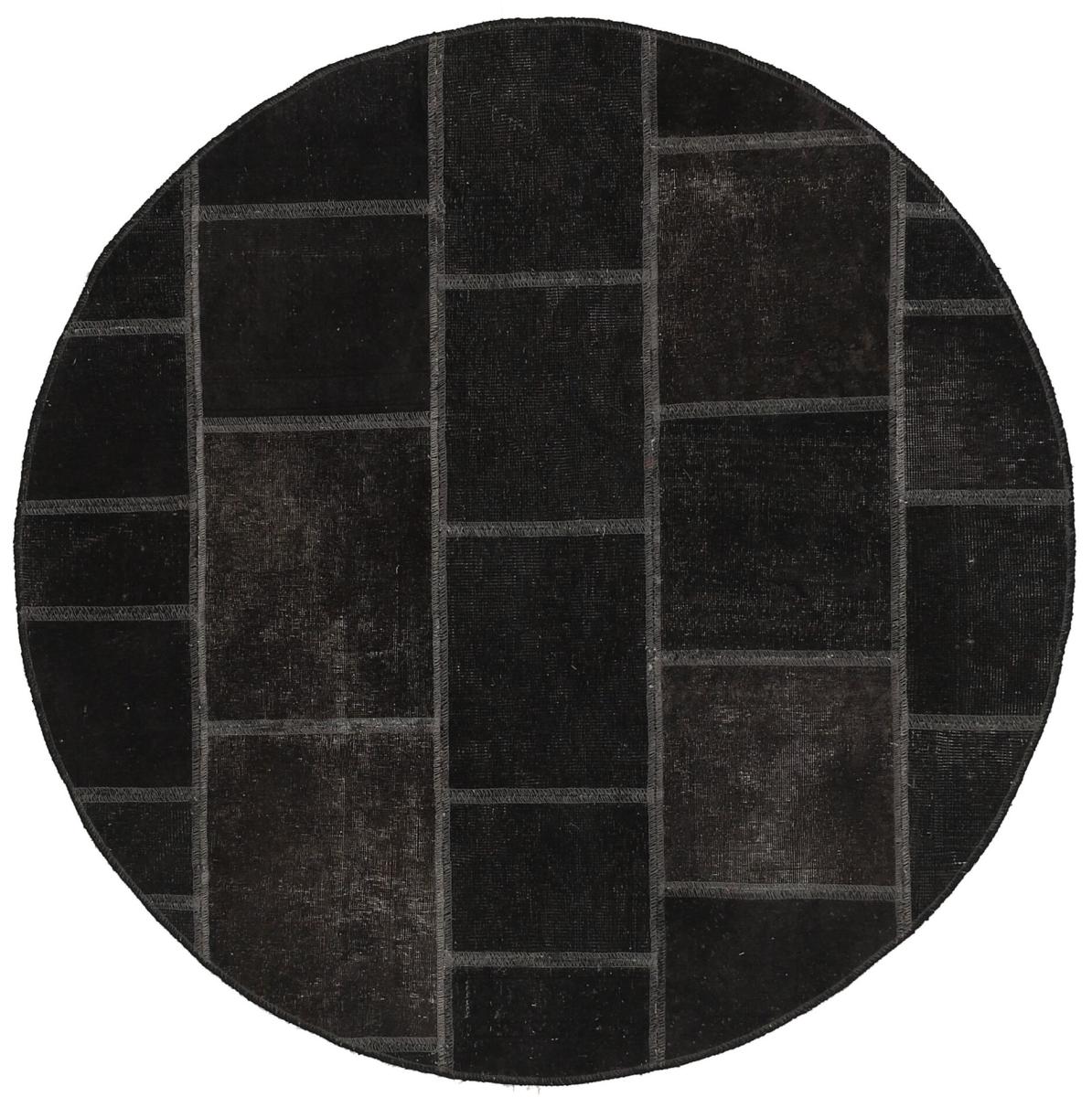 Persisk tæppe Patchwork 151x149 151x149, Persisk tæppe Knyttet i hånden