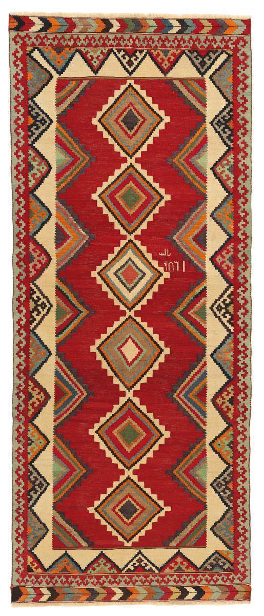 Tapis persan Kilim Fars 290x117 290x117, Tapis persan Tissé à la main
