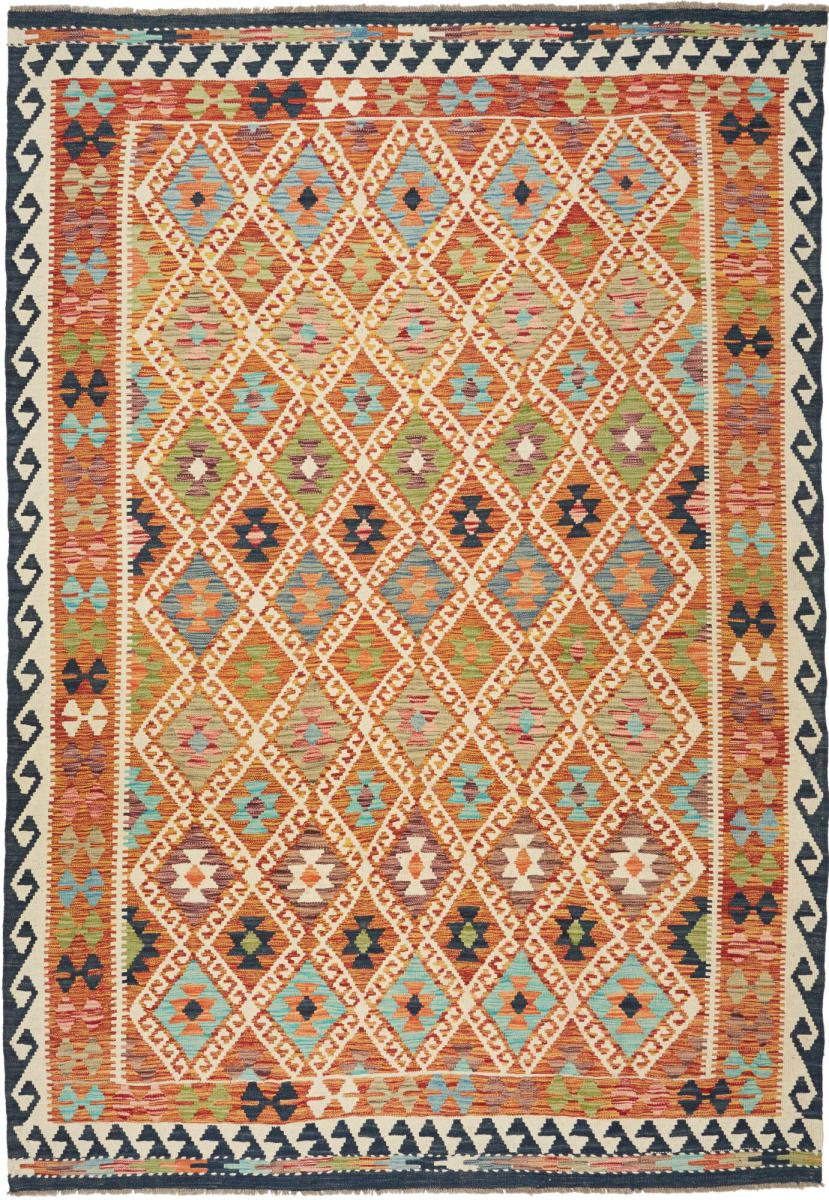 Tapete afegão Kilim Afegão 288x198 288x198, Tapete persa Tecido à mão