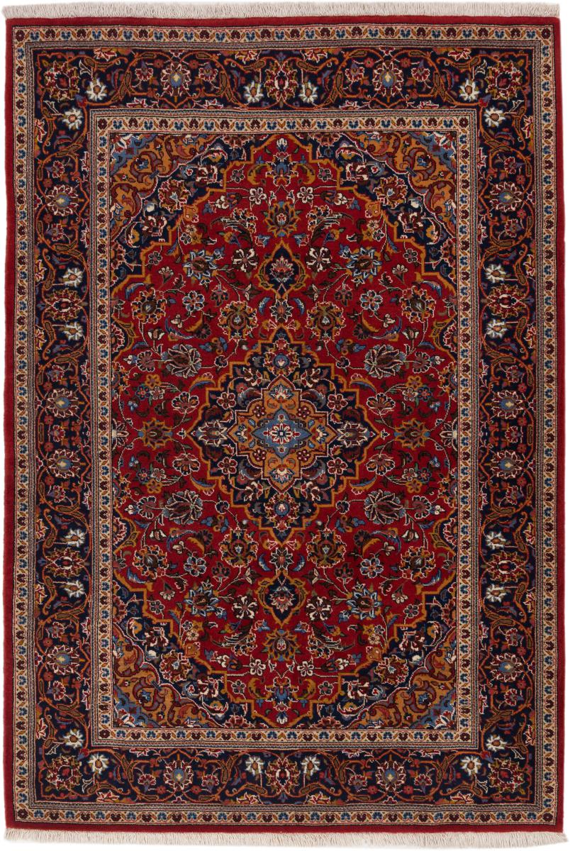 Tapis persan Kashan 220x153 220x153, Tapis persan Noué à la main