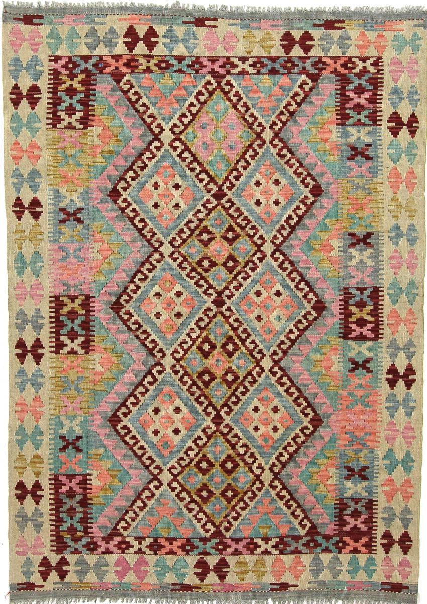 Afgán szőnyeg Kilim Afgán 174x124 174x124, Perzsa szőnyeg szőttesek