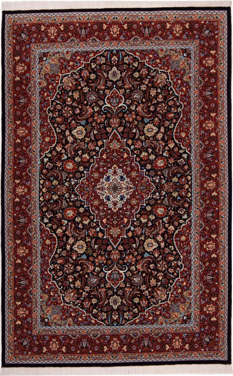 Persian Rug Ilam Silk Warp 5'6"x3'7" 5'6"x3'7", Persian Rug Knotted by hand