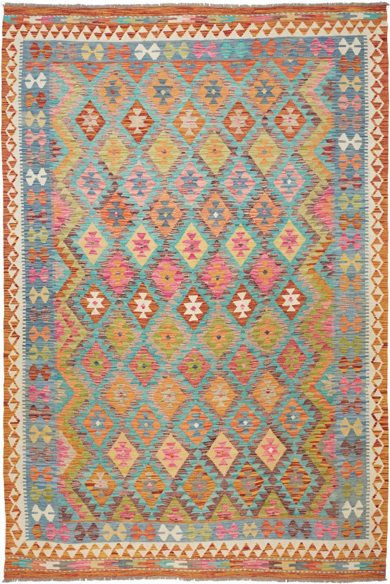 Tapete afegão Kilim Afegão 296x200 296x200, Tapete persa Tecido à mão