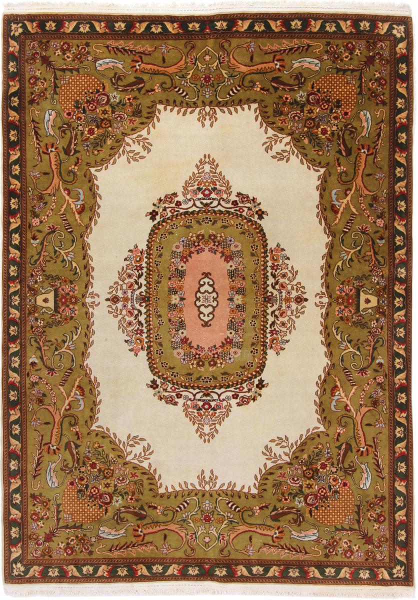  Tabriz 197x143 197x143, Persian Rug Knotted by hand