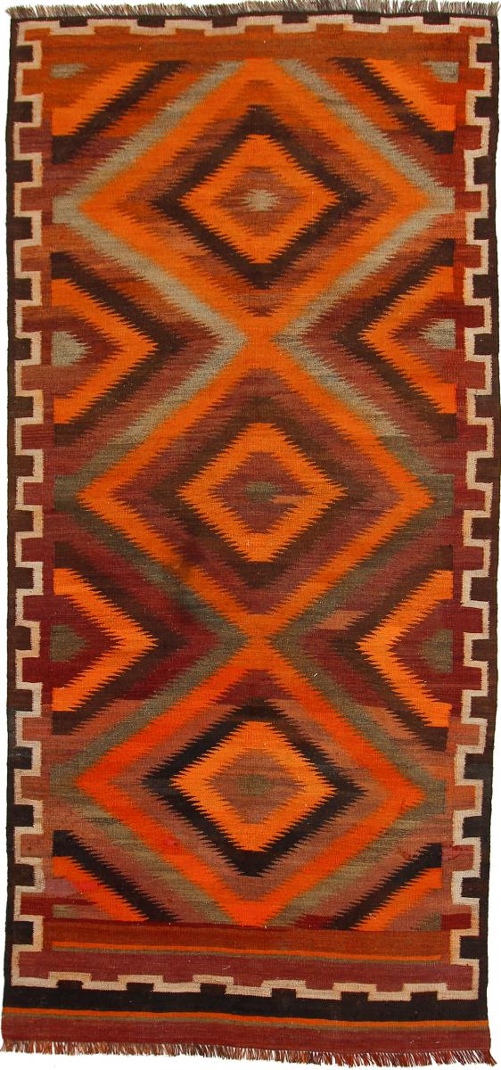 Tapete persa Kilim Fars Azerbaijan Antigo 305x145 305x145, Tapete persa Tecido à mão