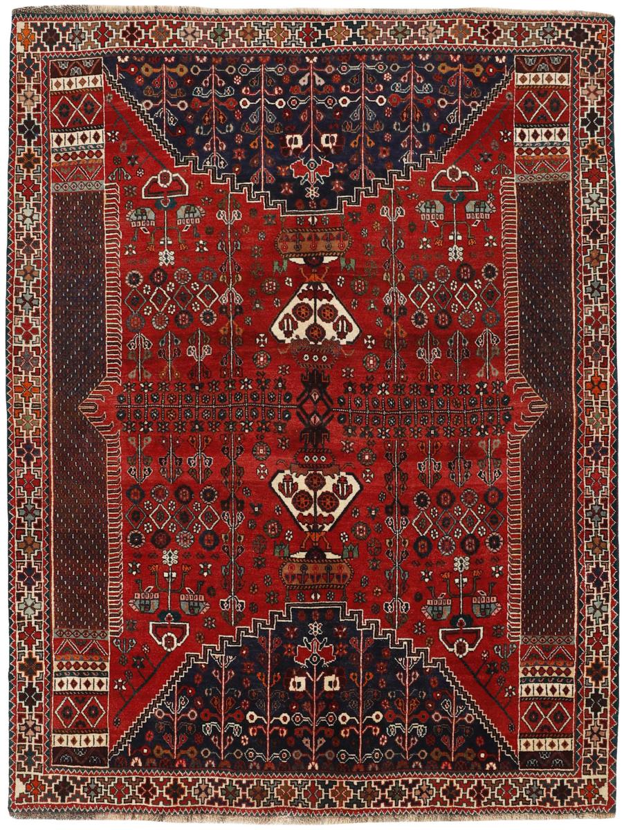 Περσικό χαλί Ghashghai 256x195 256x195, Περσικό χαλί Οι κόμποι έγιναν με το χέρι