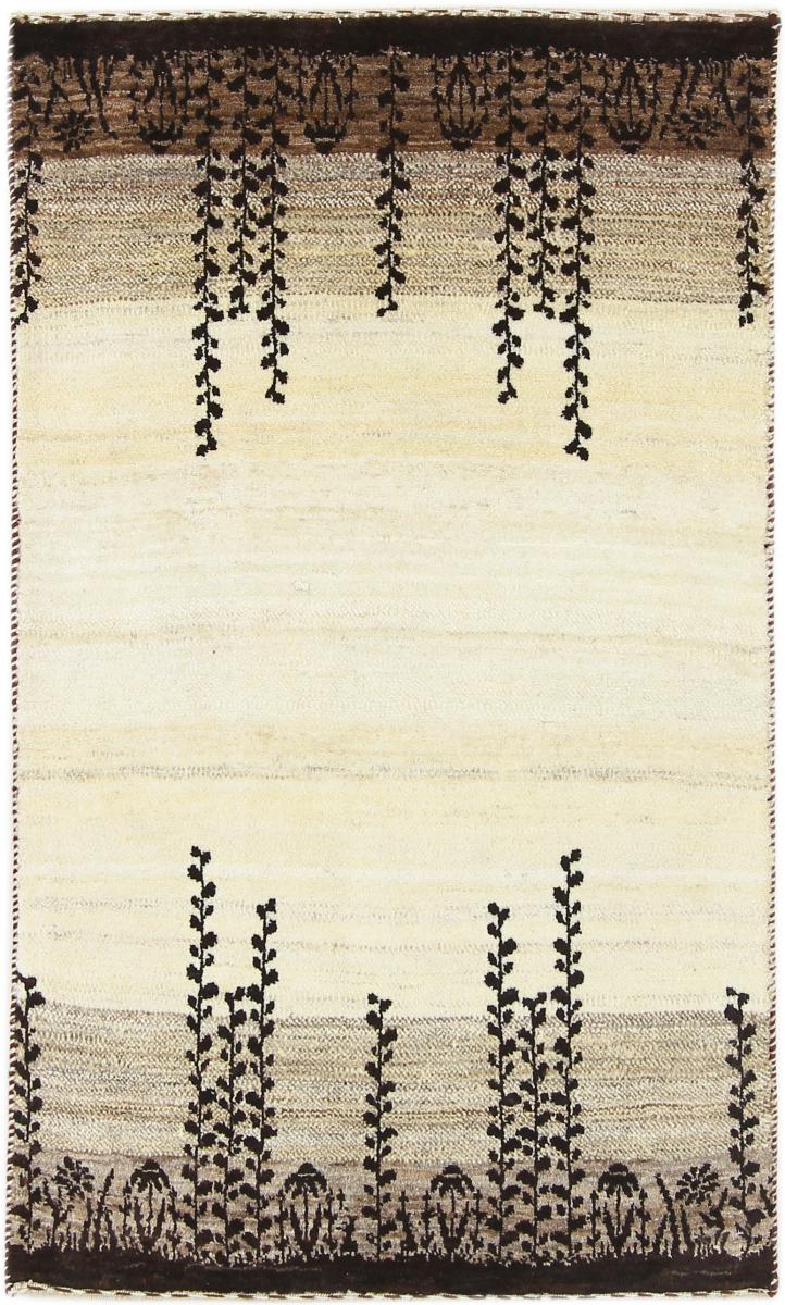 Persian Rug Persian Gabbeh Loribaft Nature 122x45 122x45, Persian Rug Knotted by hand