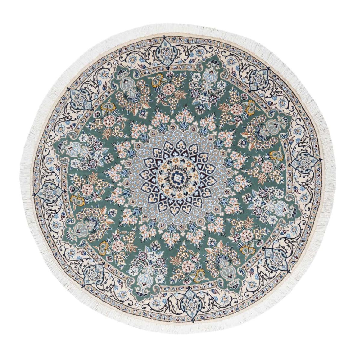 Περσικό χαλί Nain 9La 147x149 147x149, Περσικό χαλί Χειροποίητο με κόμπους