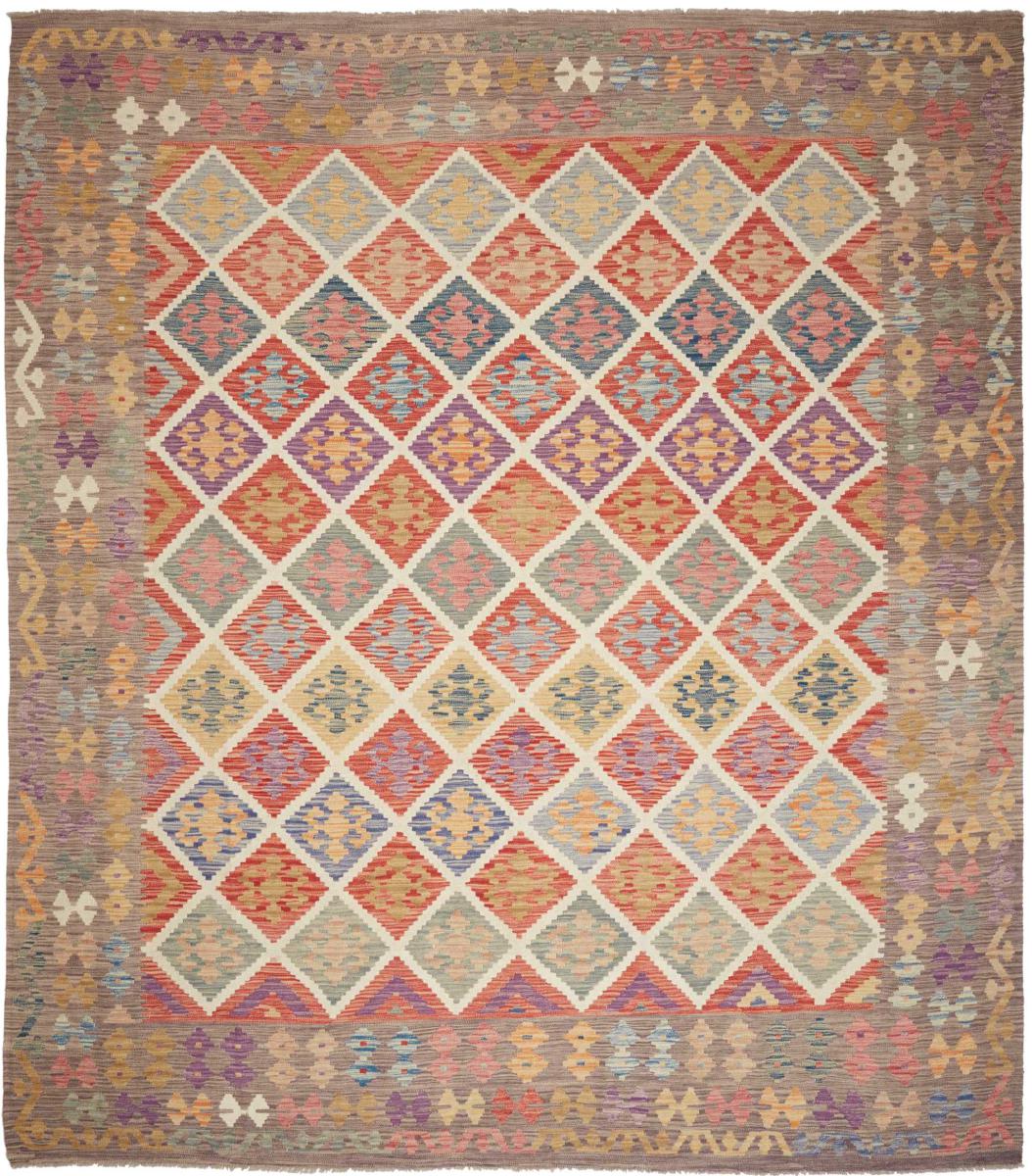 Tapete afegão Kilim Afegão 302x271 302x271, Tapete persa Tecido à mão