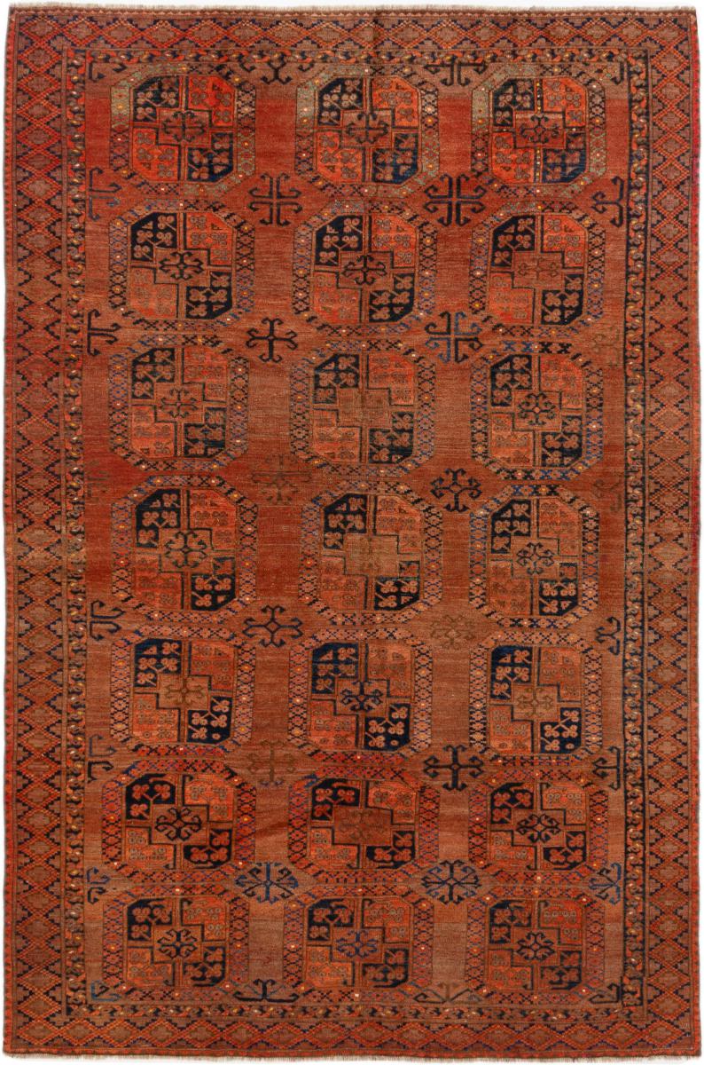 Afghan rug Afghan Bukhara Old 270x182 270x182, Persian Rug Knotted by hand