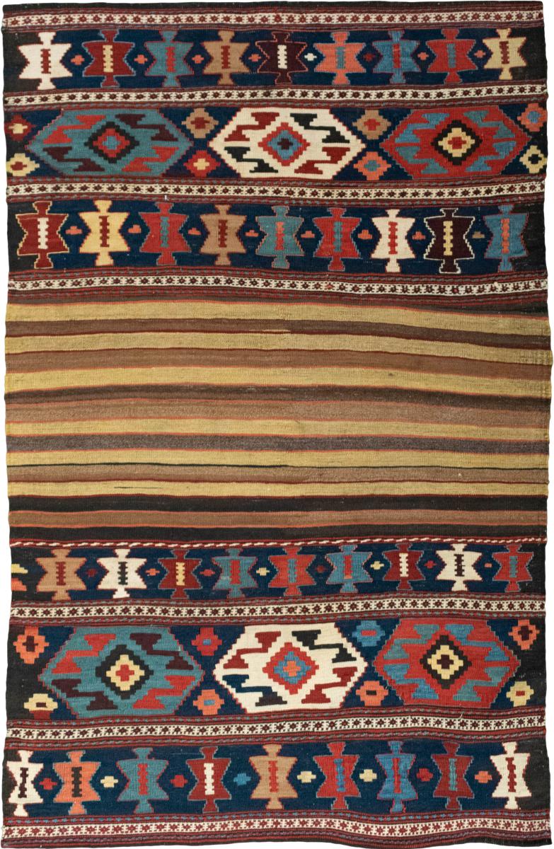 Tapete persa Kilim Fars Ghashghai Antigo 170x110 170x110, Tapete persa Tecido à mão