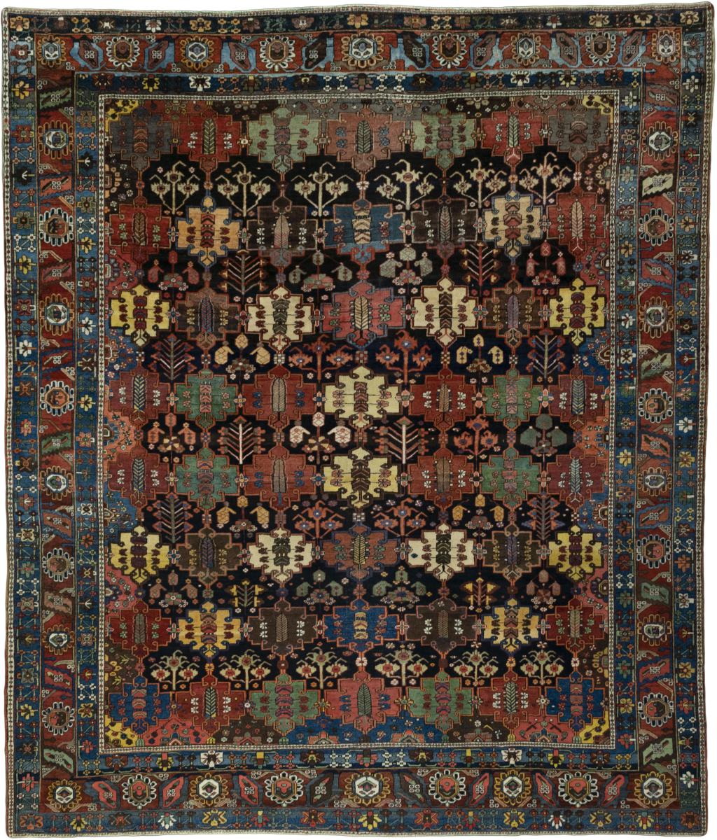 Persian Rug Bakhtiari Antique 401x339 401x339, Persian Rug Knotted by hand