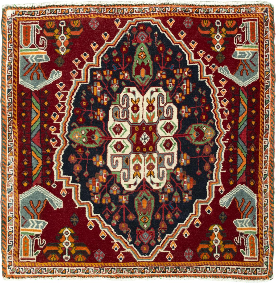 Persisk matta Shiraz 76x73 76x73, Persisk matta Knuten för hand