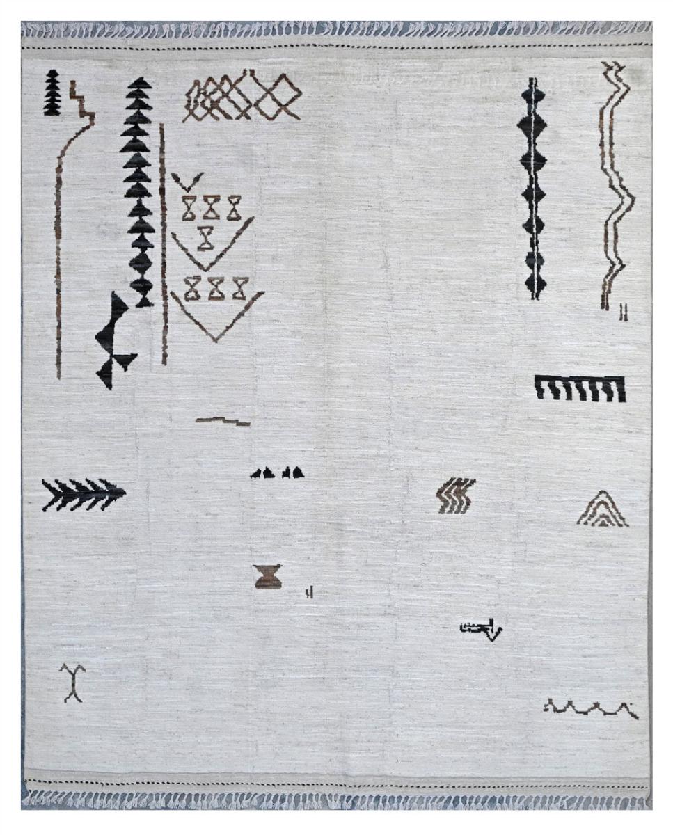 Pakistansk tæppe Berber Contemporary 293x265 293x265, Persisk tæppe Håndknyttet