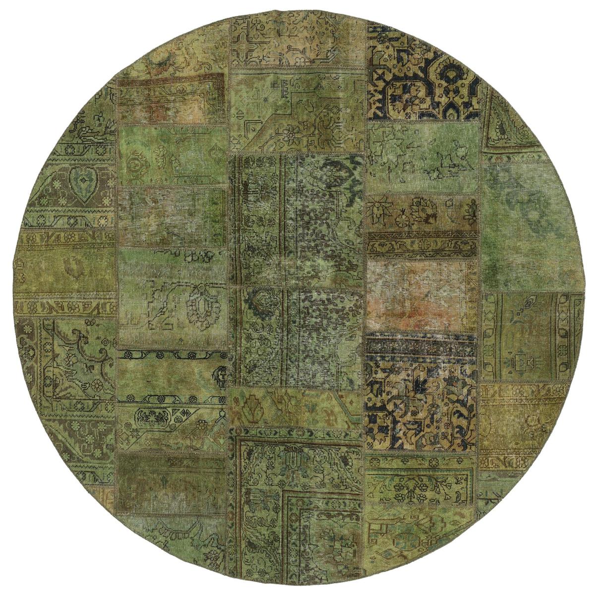 Περσικό χαλί Patchwork 250x250 250x250, Περσικό χαλί Οι κόμποι έγιναν με το χέρι