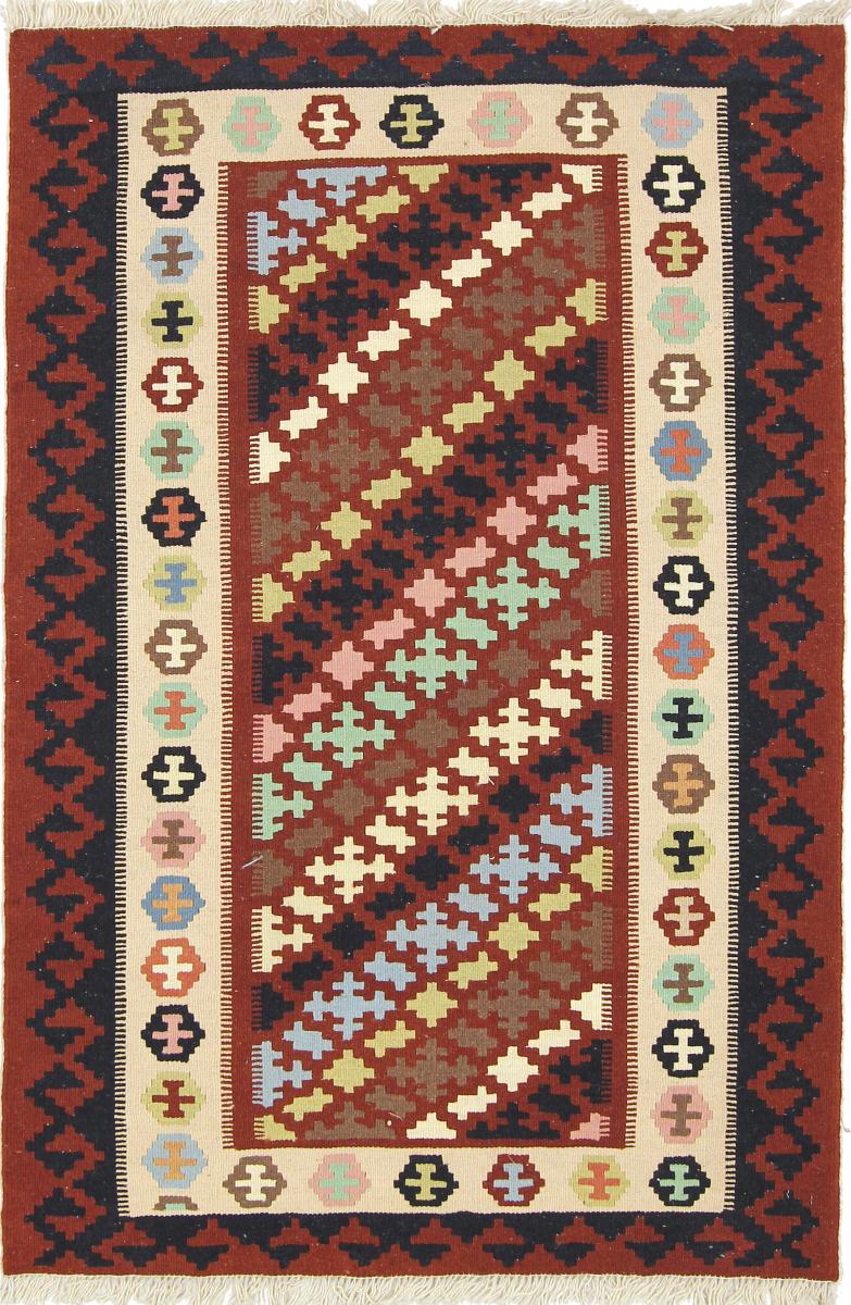 Tapete persa Kilim Fars 4'11"x3'3" 4'11"x3'3", Tapete persa Tecido à mão