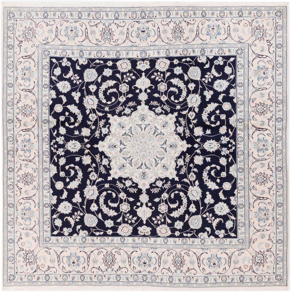 Persian Rug Nain 9La 203x204 203x204, Persian Rug Knotted by hand