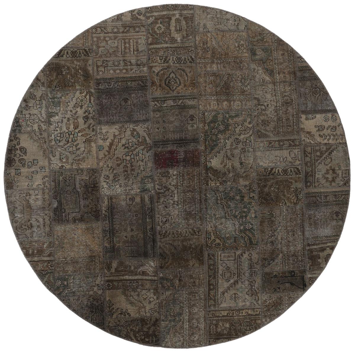 Περσικό χαλί Patchwork 249x251 249x251, Περσικό χαλί Οι κόμποι έγιναν με το χέρι