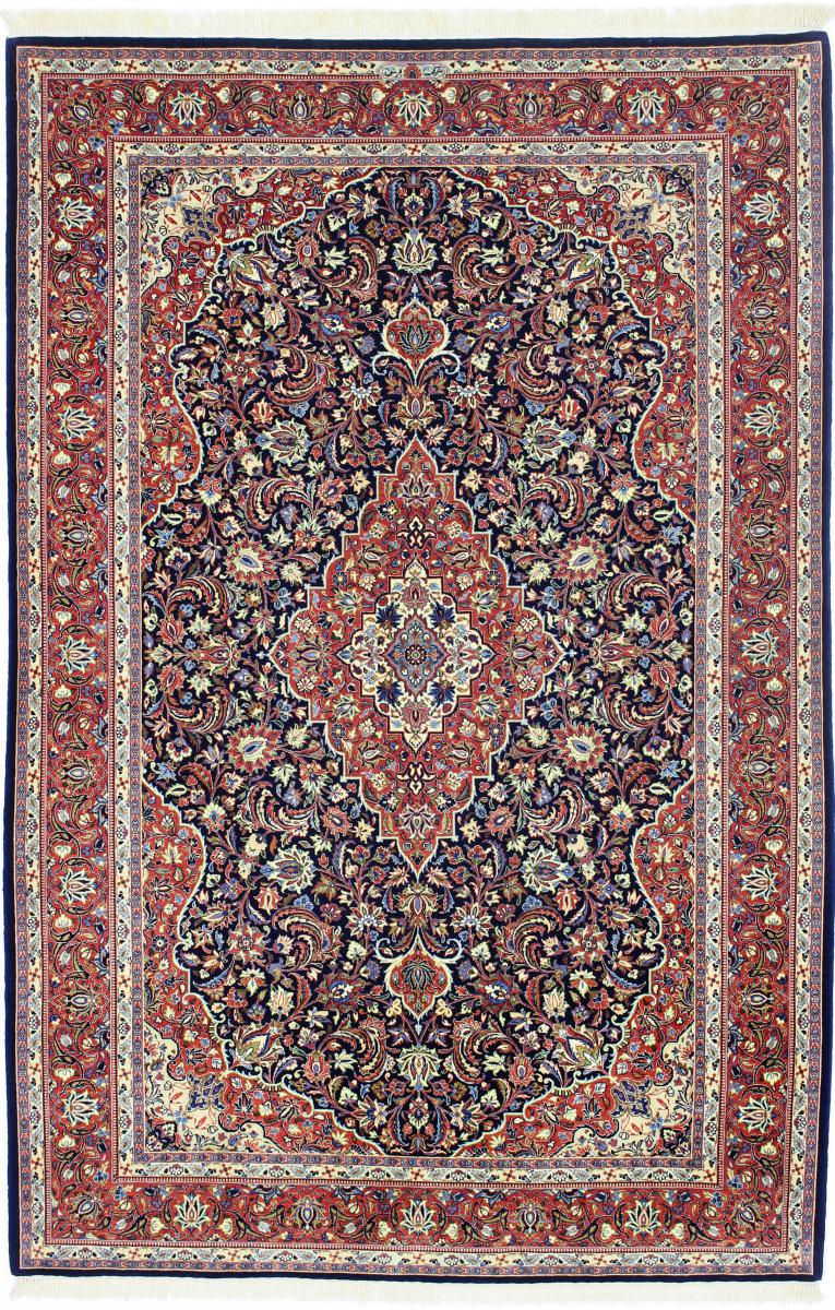 Tapete persa Isfahan Ilam Sherkat Farsh Fio de Seda 215x141 215x141, Tapete persa Atado à mão