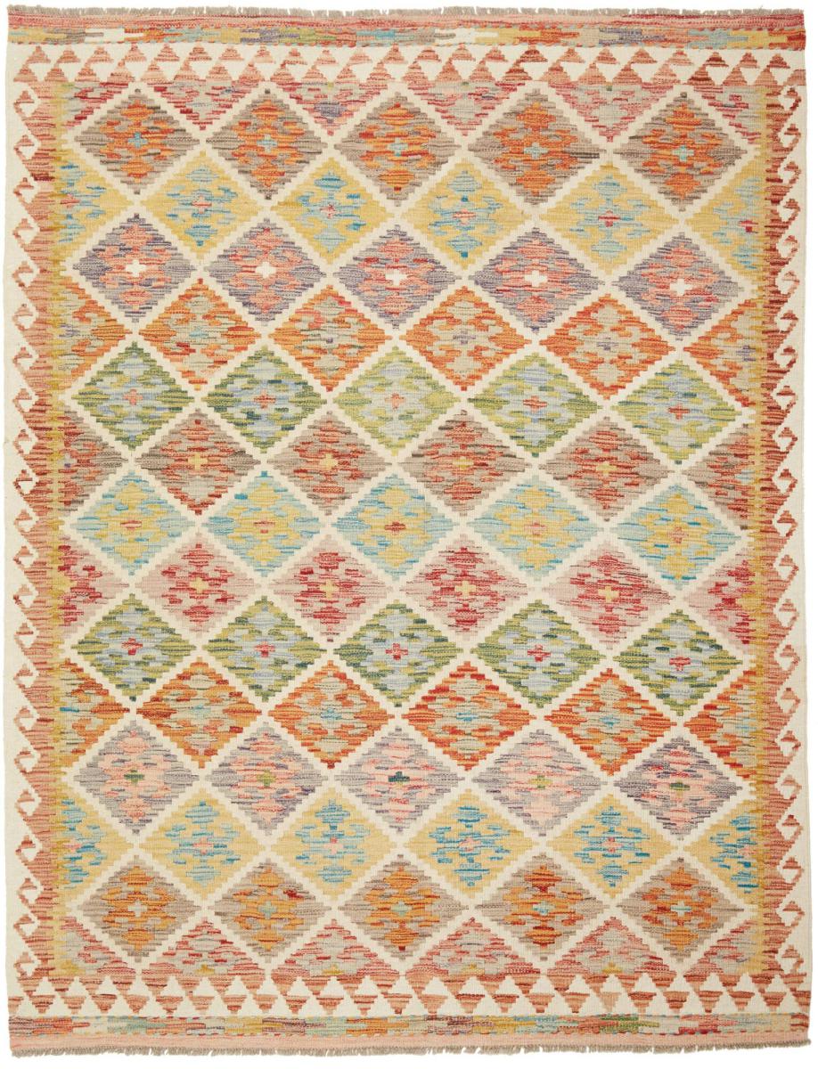 Tapete afegão Kilim Afegão 203x154 203x154, Tapete persa Tecido à mão