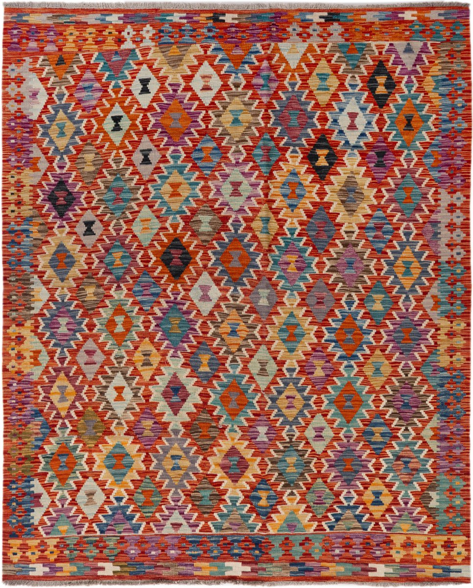 Αφγανικό χαλί Κιλίμ Afghan 196x161 196x161, Περσικό χαλί Χειροποίητο υφαντό